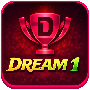 Dream1 Game download app logo with trophy icon for Android gaming platform