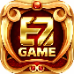 EZ777 Game download logo with golden badge design and red background for mobile gaming app