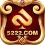 5222 Game official logo red and gold design for 5222 Game download and online gaming platform