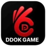 DDOK Game mobile app interface showing gameplay dashboard and download option on smartphone
